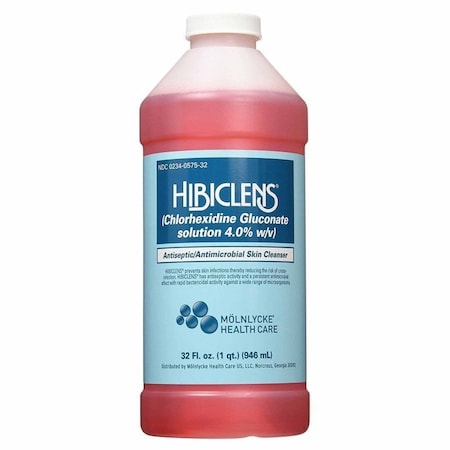 Hibiclens Antiseptic / Antimicrobial Skin Cleanser 32 oz. Bottle 4% Strength CHG NonSterile, 12PK 57532